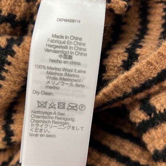 Madewell nt601 Wool Waffle-Knit Turtleneck in Stripe - Picture 10 of 11